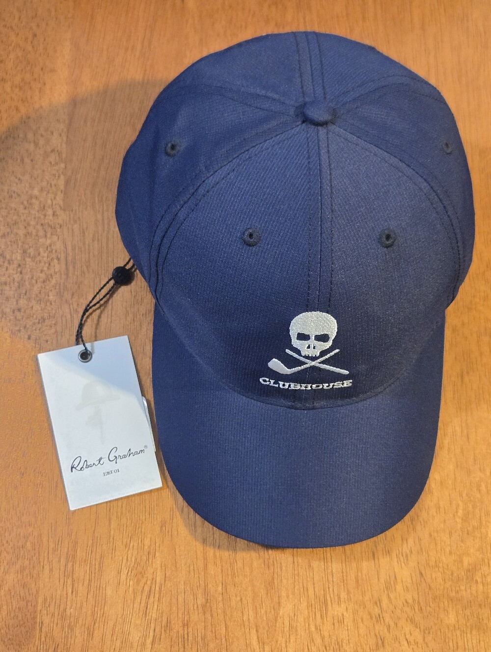Robert Graham Golf Clubhouse Skull Hat - Navy New